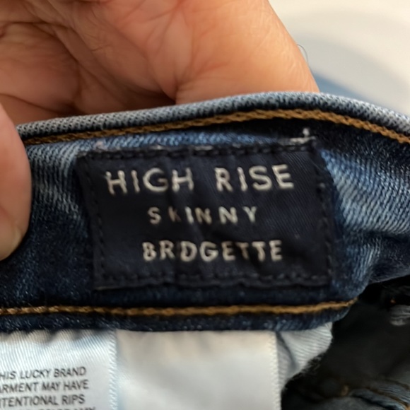 Lucky Brand high rise skinny Bridgette jeans size 2/26 - Picture 4 of 5
